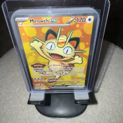 2026 POKEMON MEGA EVOLUTION PERFECT ORDER MEOWTH EX FULL ART# 107/088! - Image 5