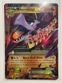 Pokemon M Aerodactyl EX Ultra Rare Mega Full Art Holo 170HP XY XY98 - Image 1