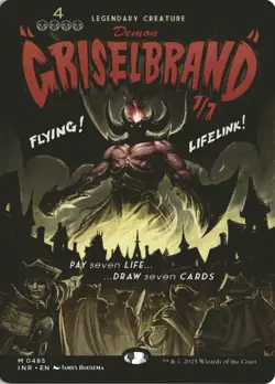MTG Griselbrand (0485) *Non-Foil* Borderless Poster Innistrad Remastered NM/MT - Image 1