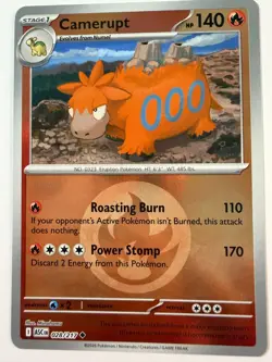 Camerupt (Energy Symbol Pattern) 028/217 Reverse Holo - Pokemon TCG - NM - ASC - Image 1