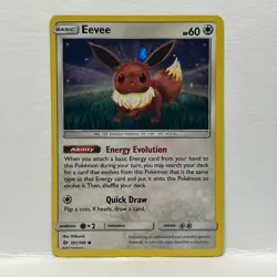 2017 Pokemon Eevee #101/149 Sun & Moon Cosmos Holo - Image 1