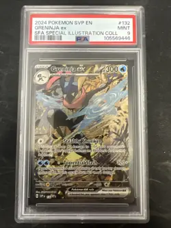Pokemon TCG Greninja EX 132 Scarlet & Violet Promo Holo PSA 9 Mint 🔥⛽ - Image 1