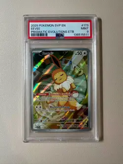(D) 2025 Pokemon SVP EN Prismatic Evolutions 173 Eevee ETB Promo! - Image 1