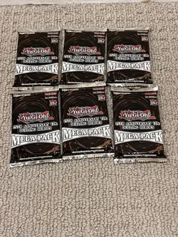 6X Yu-Gi-Oh! 25th Anniversary Dueling Heroes 1st Edition MEGA Packs Sealed - Image 1