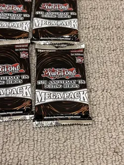 6X Yu-Gi-Oh! 25th Anniversary Dueling Heroes 1st Edition MEGA Packs Sealed - Image 2