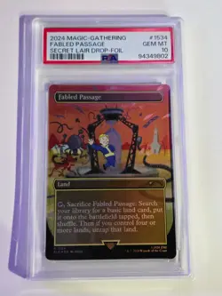 MTG Fabled Passage (1534) (Rainbow Foil) Secret Lair Drop Foil PSA 10 - Image 1