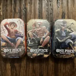 One Piece TCG Tin Pack Set Vol. 2 (TS-02, OP13) New Factory Sealed Set Of 3 - Image 1