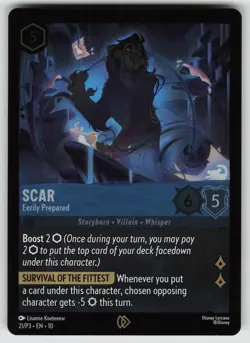 Scar - Eerily Prepared 21 Disney Lorcana Promo Cards Promo NM Foil - Image 1