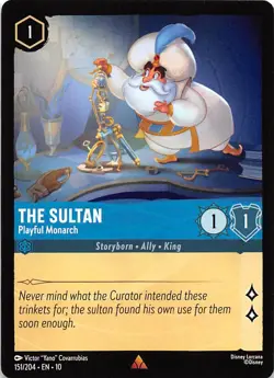 The Sultan Playful Monarch 151/204 Whispers in the Well Disney Lorcana - Image 1