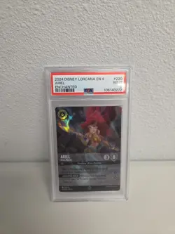 2024 DISNEY LORCANA EN 4-URSULA'S RETURN ENCHANTED ARIEL - SONIC WARRIOR PSA 9 - Image 1