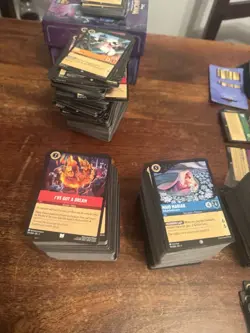 1000 LORCANA TCG CARDS RANDOM MIXED MINT GREAT STARTER SET BULK JOB LOT DISNEY - Image 1