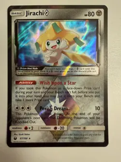 Pokemon TCG Jirachi Holo Card 97/168 Celestial Storm Prism Star Rare Pokemon - Image 1