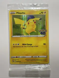 Pikachu 028/078 Holo Rare Pokemon GO SEALED GameStop Promo Card - Image 1