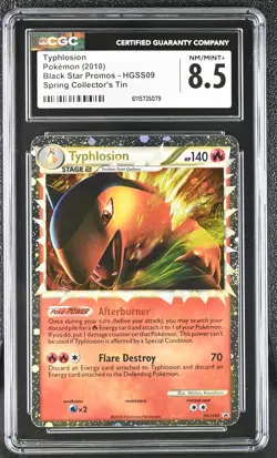 CGC 8.5 Typhlosion 2010 Black Star Promos HGSS09 Holo Pokemon Card - Image 1