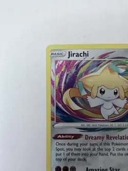 Pokemon Jirachi Amazing Rare Holo 119/185 Swsh04 Vivid Voltage English Card - Image 3