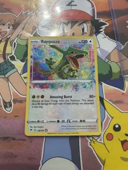 Pokemon TCG Rayquaza Vivid Voltage Holo Card 138/185 Rare, Near Mint Condition - Image 2