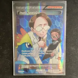 Pokemon Fossil Researcher Full Art 110/111 XY Furious Fists Ultra Rare Holo Card - Image 1