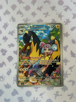 Pokemon TCG Iono's Kilowattrel Card Journey Together IR 163/159 - Image 1