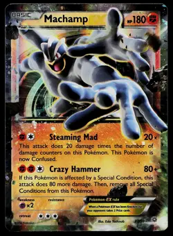 Pokemon Card - Machamp EX Ancient Origins 37/98 Holo Rare EX 2015 - Image 1