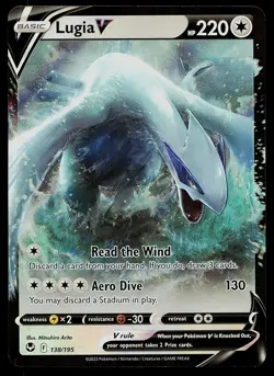 Pokemon Card - Lugia V Silver Tempest 138/195 Holo Rare V 2022 - Image 1
