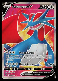 Pokemon Card - Salamence V Darkness Ablaze 185/189 Rare Ultra 2020 - Image 1