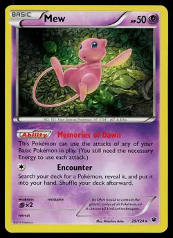 Pokemon Card - Mew Fates Collide 29/124 Holo Rare 2016 - Image 1