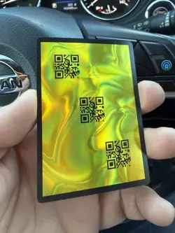 Lorcana QR Code Discard Error Foil Test Card - Whispers In The Well - Image 1