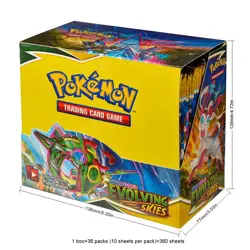 360PCS Pokemon Cards Booster Box Sword Shield Evolving Skies TCG 36 Packs - Image 1