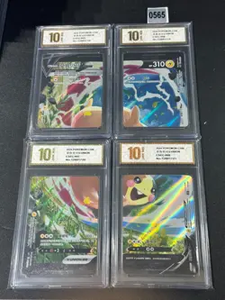 Pokemon TCG S-Chinese Morpeko V-UNION CSEC 005-008 NM Holo 4-Card Set Grade 10 - Image 1