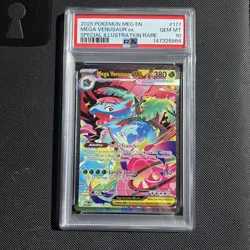 Pokemon Card - Mega Evolutions Venusaur EX 177/132 Special Illustration PSA 10 - Image 1