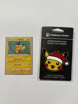 Special Delivery Pikachu SWSH074 SWSH: Sword & Shield Promo Cards Holo **SWIRL** - Image 5