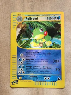 Politoed Reverse Holo 25/144 - Skyridge - Pokemon Card Trade Collect tcg E Serie - Image 1