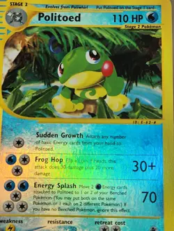 Politoed Reverse Holo 25/144 - Skyridge - Pokemon Card Trade Collect tcg E Serie - Image 2