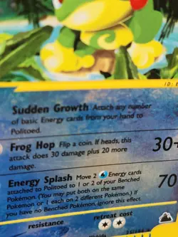 Politoed Reverse Holo 25/144 - Skyridge - Pokemon Card Trade Collect tcg E Serie - Image 4