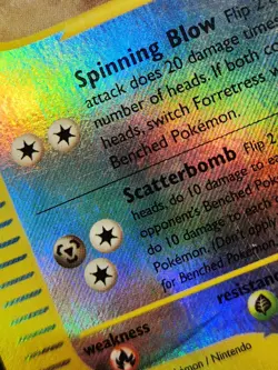 2003 Pokemon Skyridge Forretress Reverse Holo Card Collect Trade tcg Game - Image 3