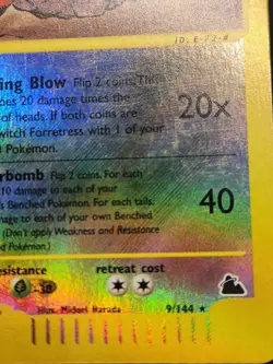 2003 Pokemon Skyridge Forretress Reverse Holo Card Collect Trade tcg Game - Image 5
