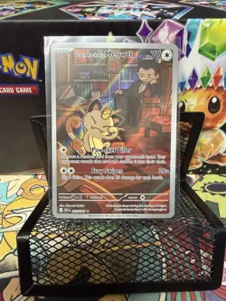 Pokemon TCG Team Rockets Meowth Card 203/182 Destined Rivals - Image 1