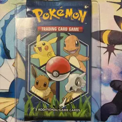 Pokemon TCG SEALED 2019 GENERAL MILLS Sun & Moon Let's Go Kanto 3 Card Mini Pack - Image 1