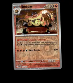 Emboar – 013/086 – White Flare – Reverse Holo – Near Mint - Pokemon Card - TCG - Image 1