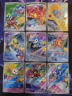 MINT *First Partner ILLUSTRATION COLLECTION* 9 CARD SET *Series 1* Pokemon - Image 1
