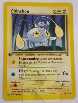 Chinchou R Neo Genesis 55/111 R Comune R Pokemon R 1ª EDIZIONE Italiano R Good - Image 1