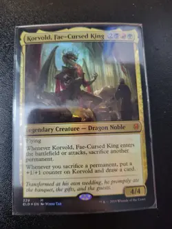 Korvold, Fae-Cursed King Throne of Eldraine Foil NM Mtg Magic - Image 1