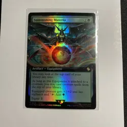 Summoning Materia Extended Art Foil - FIC 0124 NM - MTG Magic - Image 1
