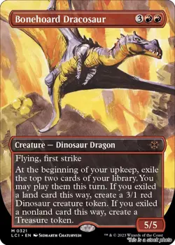 Bonehoard Dracosaur (Borderless) [LCI - 321] - LP [] TCG MTG - Image 1