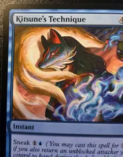 Kitsune's Technique 0042 Rare Teenage Mutant Ninja Turtles Magic: The Gathering - Image 2