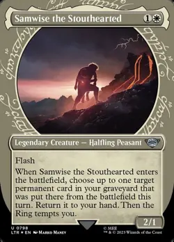 1 x Samwise the Stouthearted - Surge Foil - Showcase - Universes Beyond: The Lor - Image 1