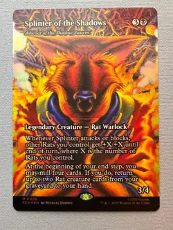 Splinter of the Shadows - Ashcoat of the Shadow Swarm (Borderless FOIL) NM TMNT - Image 1