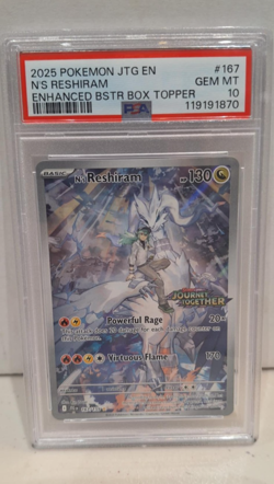 Pokemon- N's Reshiram- Holo IR- JTG Enhanced Booster #167- PSA 10 [Listing C] - Image 1