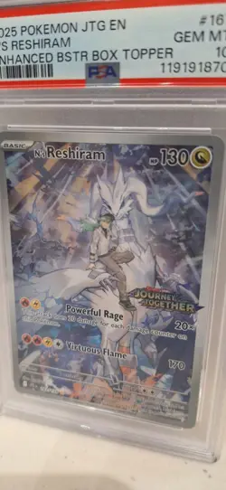 Pokemon- N's Reshiram- Holo IR- JTG Enhanced Booster #167- PSA 10 [Listing C] - Image 2