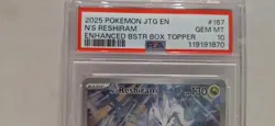 Pokemon- N's Reshiram- Holo IR- JTG Enhanced Booster #167- PSA 10 [Listing C] - Image 3